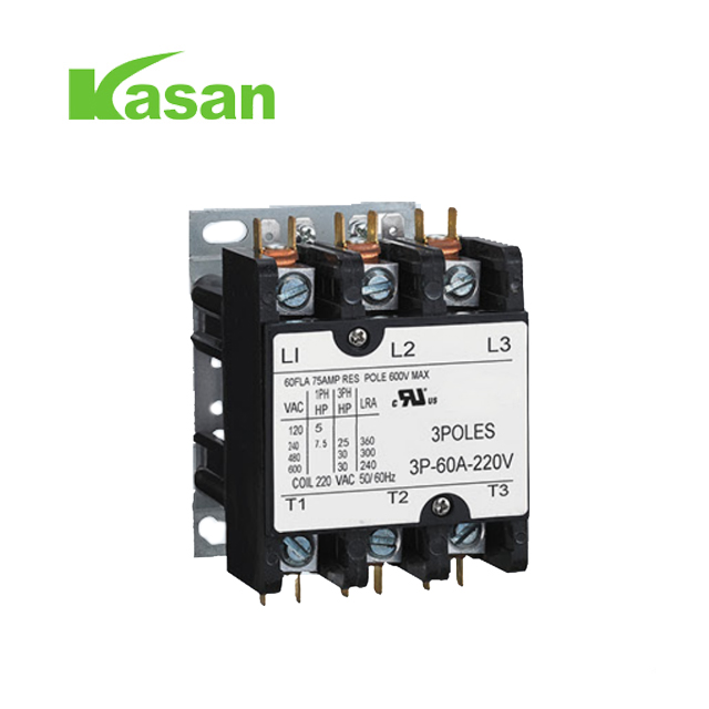 UL ຢັ້ງຢືນ 30A 3P ອາກາດ Contactor ສໍາລັບ HVAC 24V / 120V / 240V / 277V / 480V